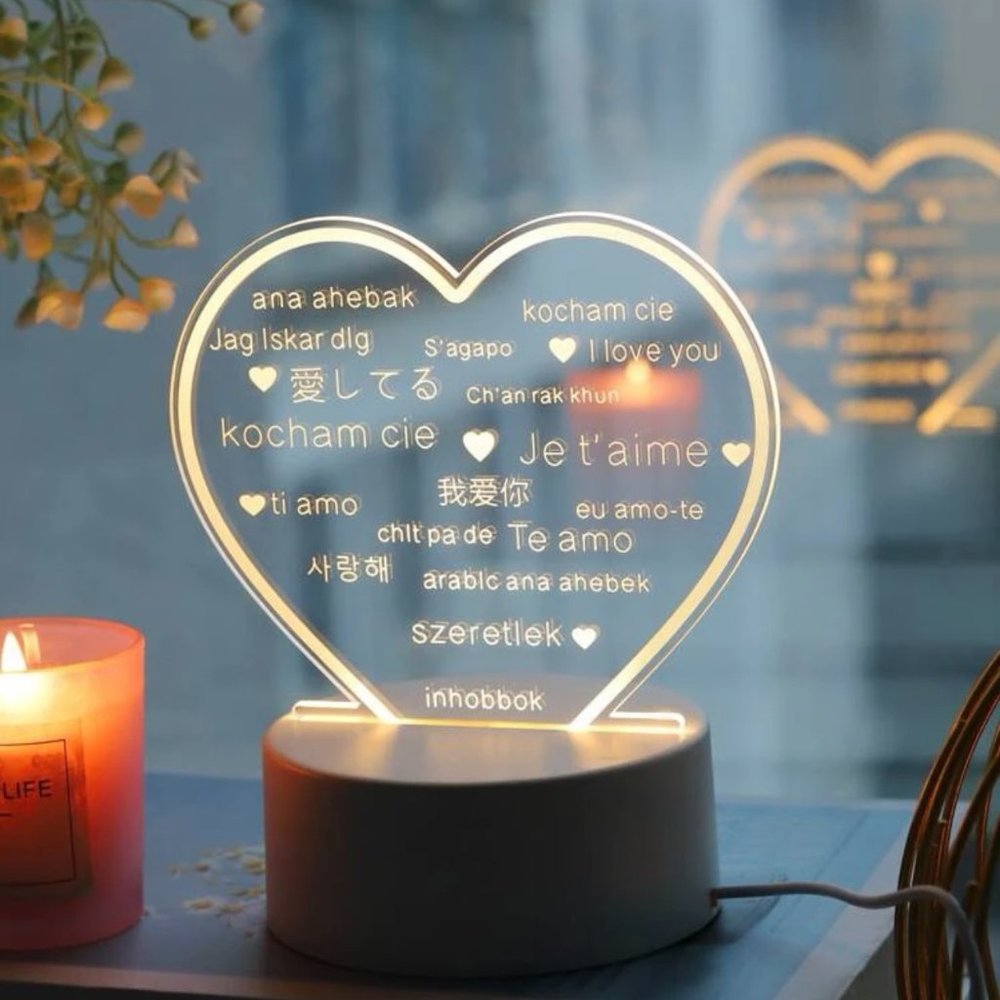 H e a r t S*hape Design nightlight decor